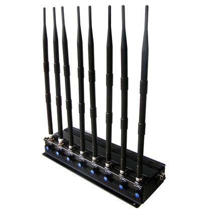 8 Bands GSM 3G 4G Jammer GPS WiFi LoJack Blocker