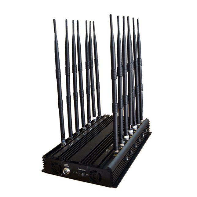 14 Bands Adjustable High Power Signal Jammer LoJack Blocker