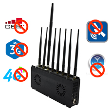 high power desktop 8 antennas GPS scrambler